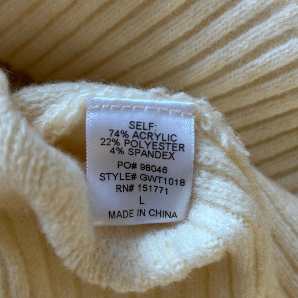 Gilli cream sweater floral bold design bishop cottagecore whimsy Garden size L - Picture 10 of 11